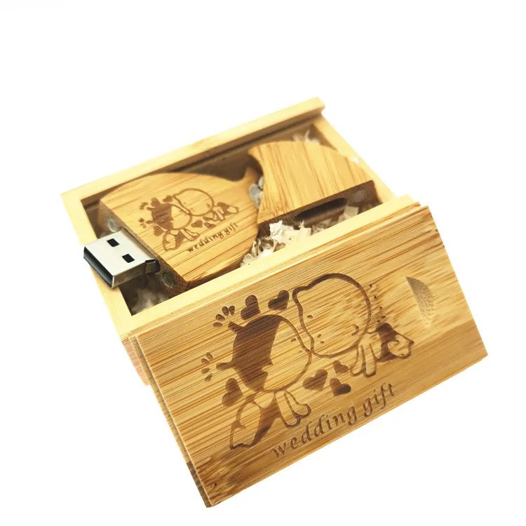Usb флеш накопитель в деревянной коробке 4/8/16/32/64 ГБ|USB флэш-накопители| |