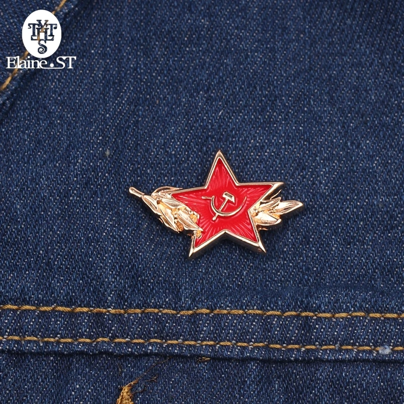 Оптовая продажа 10 шт. значок советской Красной Армии русского молота серпа