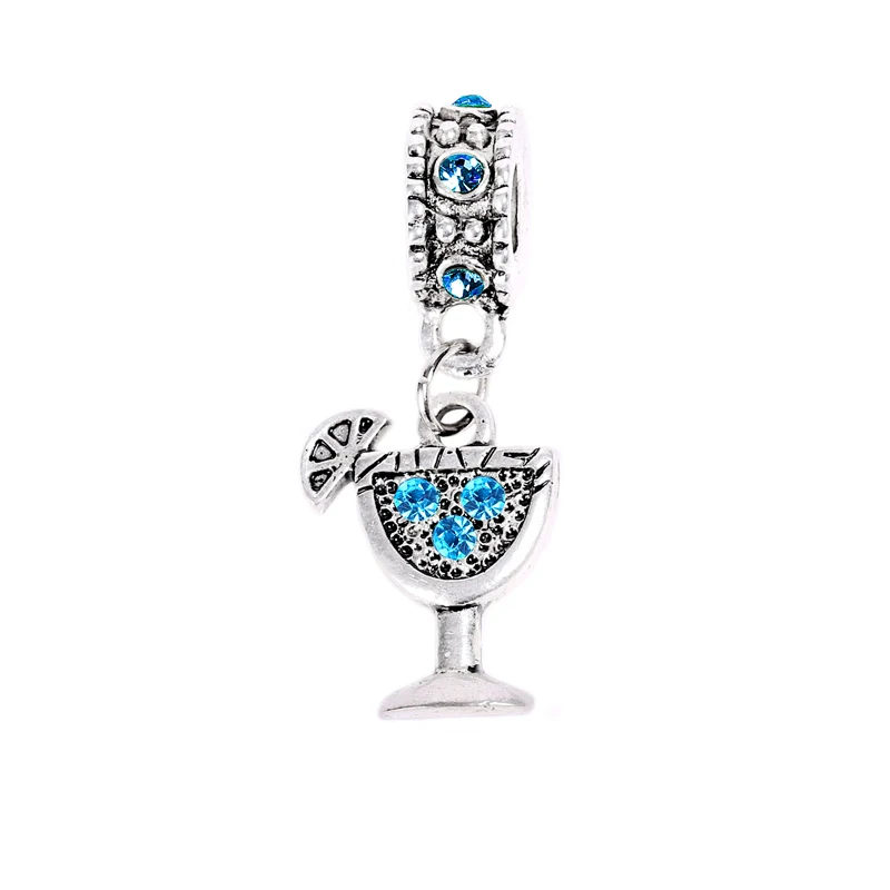 Посеребренные кока колы Сумочка для упаковывания бутылки из бисера и бокал вина