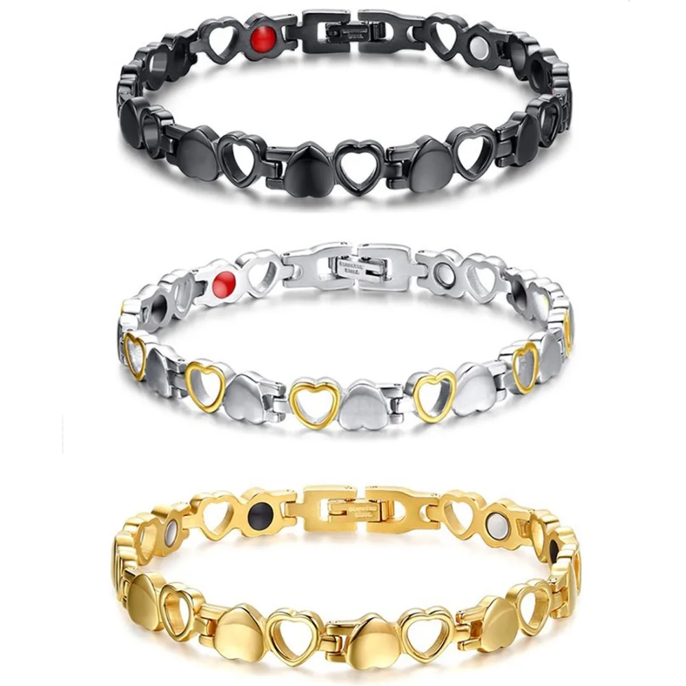 Женский браслет из нержавеющей стали с кристаллами | Украшения и аксессуары