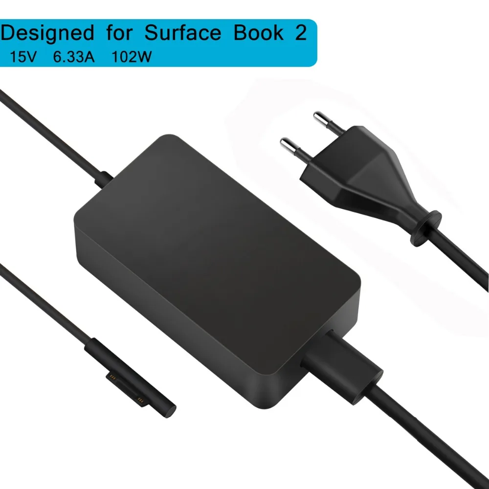 DC 15V 6.33A 102W блок питания зарядное устройство с 5V 1A USB портом AC 110V 220V переключатель адаптер питания для ноутбука microsoft Surface Book 2 - Цвет: EU Plug