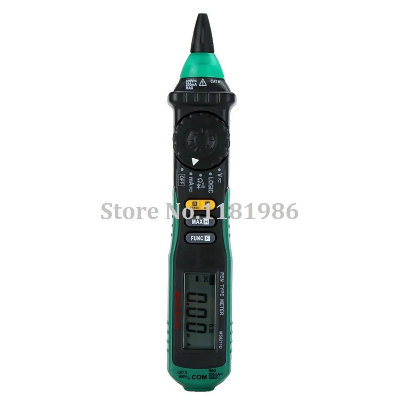 MASTECH MS8211D Цифровой Компактный мультиметр-Тип мультиметр для авто DMM Multitester Напряжение ток тестер логика уровень тестер