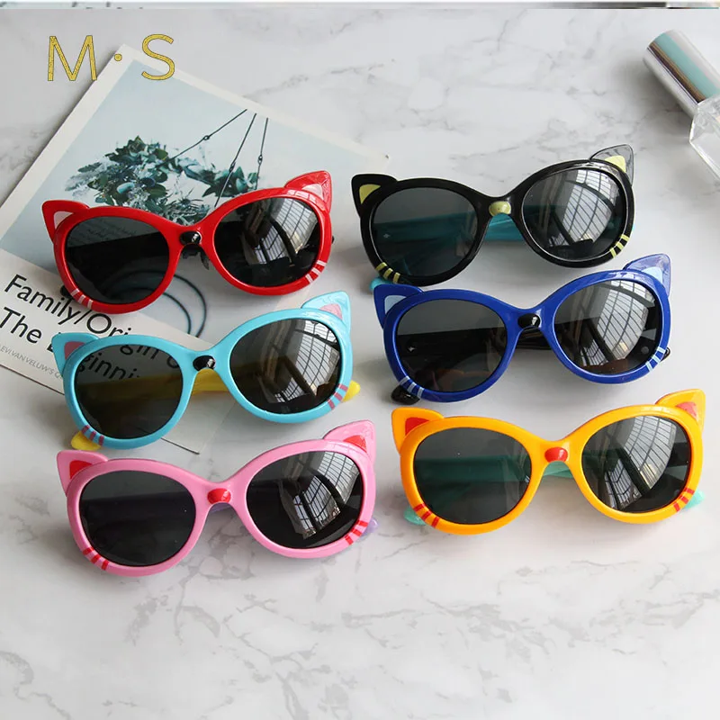 Детские солнцезащитные очки &quotкошачий глаз&quot детские 2018 поляризационные