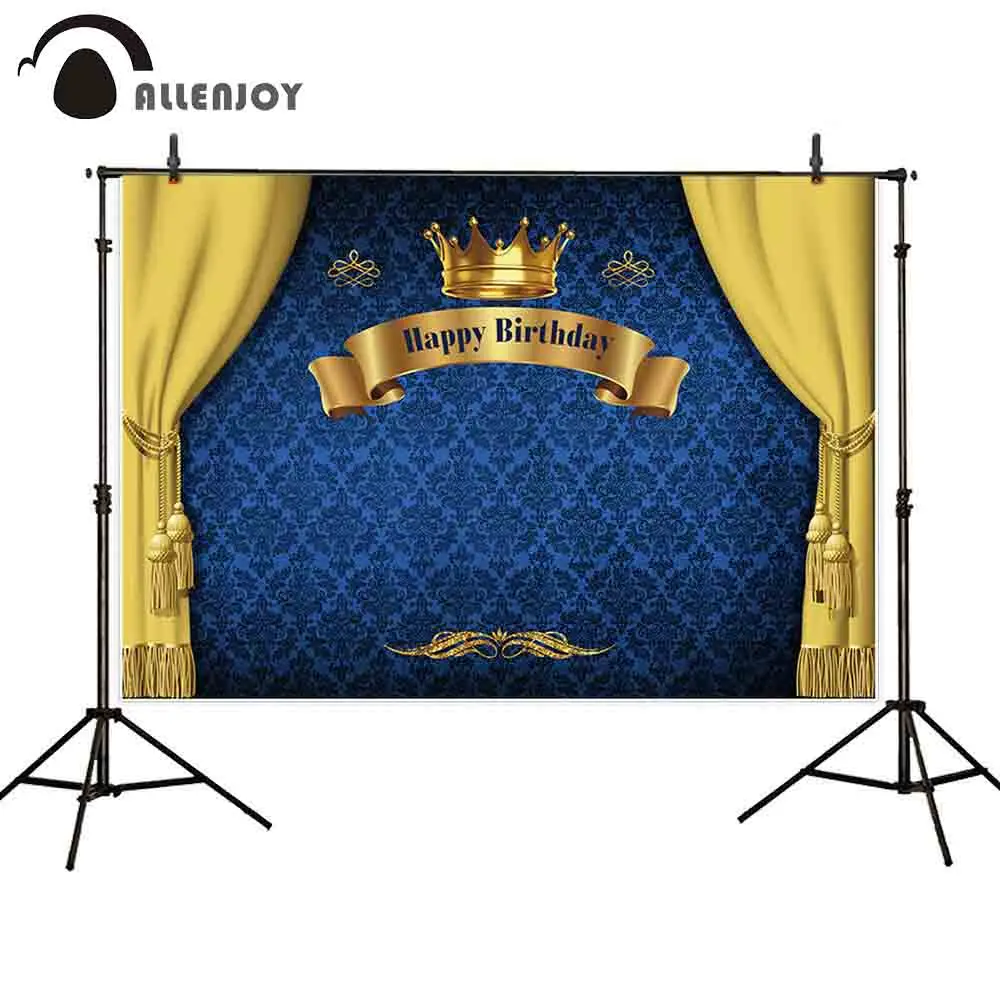 Фон для фотосъемки Allenjoy с изображением дамасской роскошной короны занавески