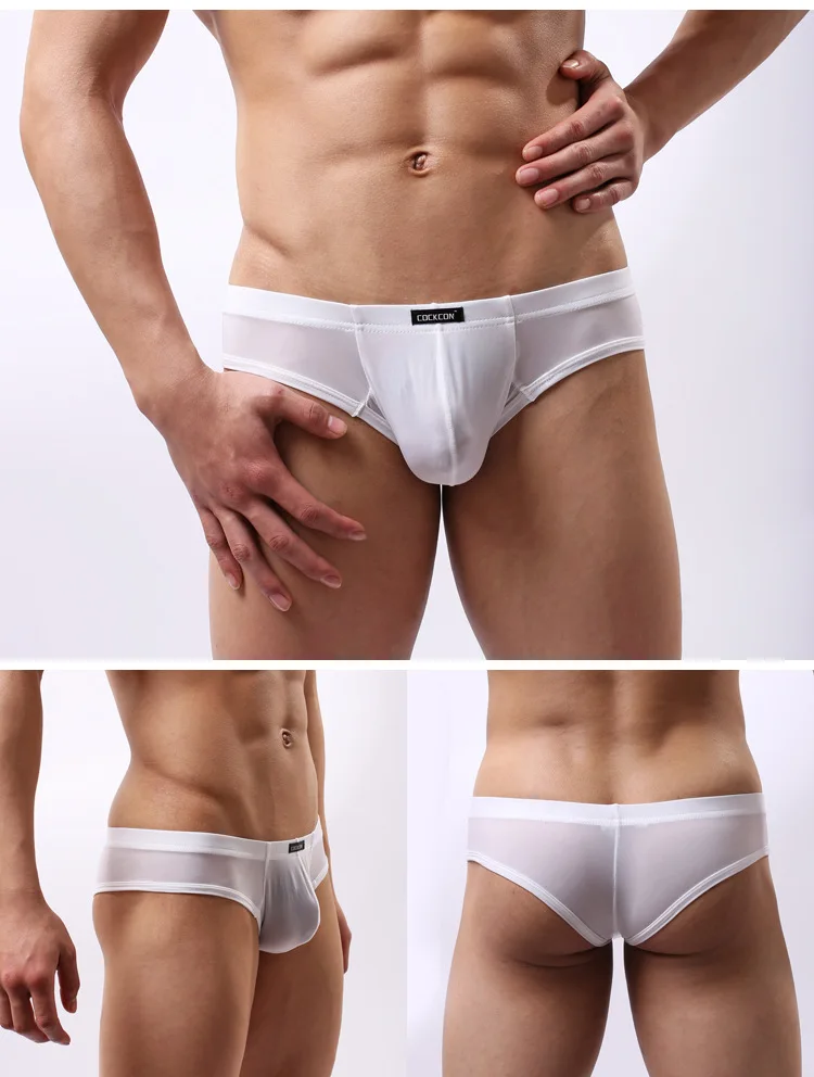COCKCON мужские ледяные шелковые низкая проницаемость Тонкие штаны мужское