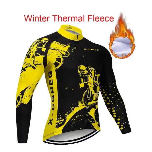 Зимние теплые флисовые майки для велоспорта Майо Ropa Ciclismo Invierno MTB велосипедная Одежда для велоспорта спортивная одежда - Цвет: 2