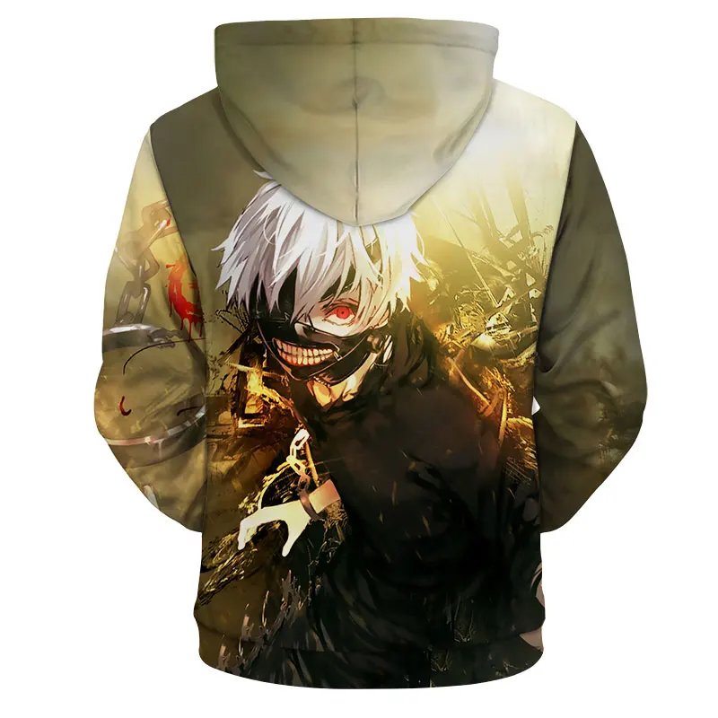 

Cloudstyle 2020 Fashion Tokyo Ghoul Kaneki Ken 3D Anime Print hoodies Pullover Clothing Men's Hoodies men's sportswear