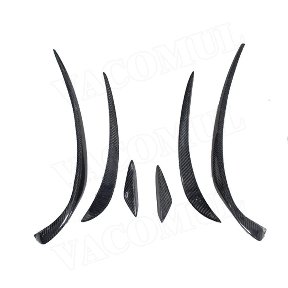 Передняя противотуманная фара из углеродного волокна 6 шт./компл. отделочная