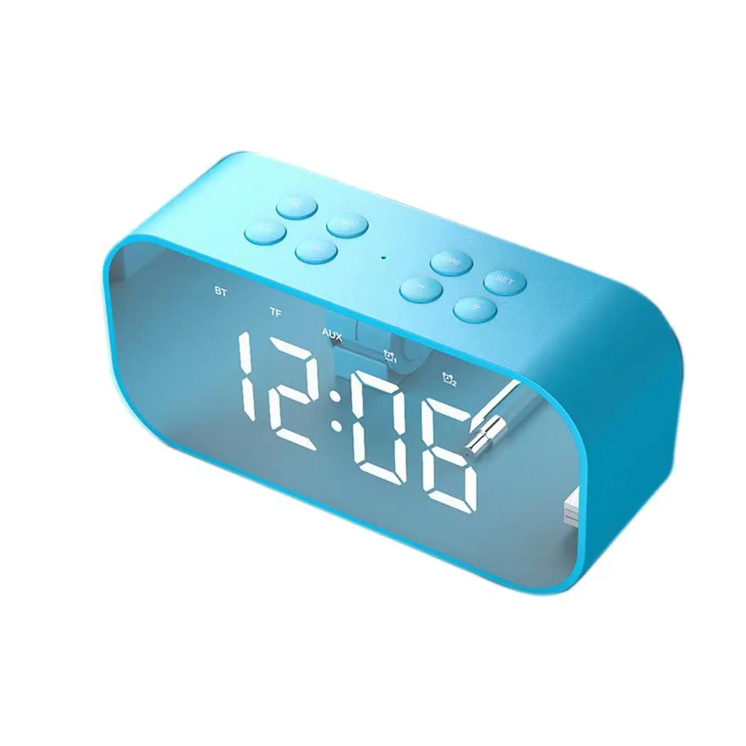 Светодиодный цифровой будильник беспроводной динамик 5 Вт Bluetooth стерео
