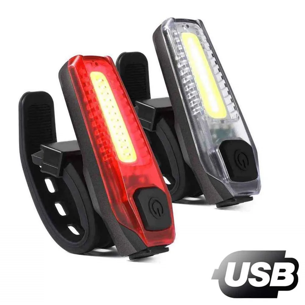 

2 PCS Waterproof Rear Bike Tail Lights Ultra Light Bike Taillight USB Rechargeable LED Bicycle Rear Light Lamp Drop Shipping #35