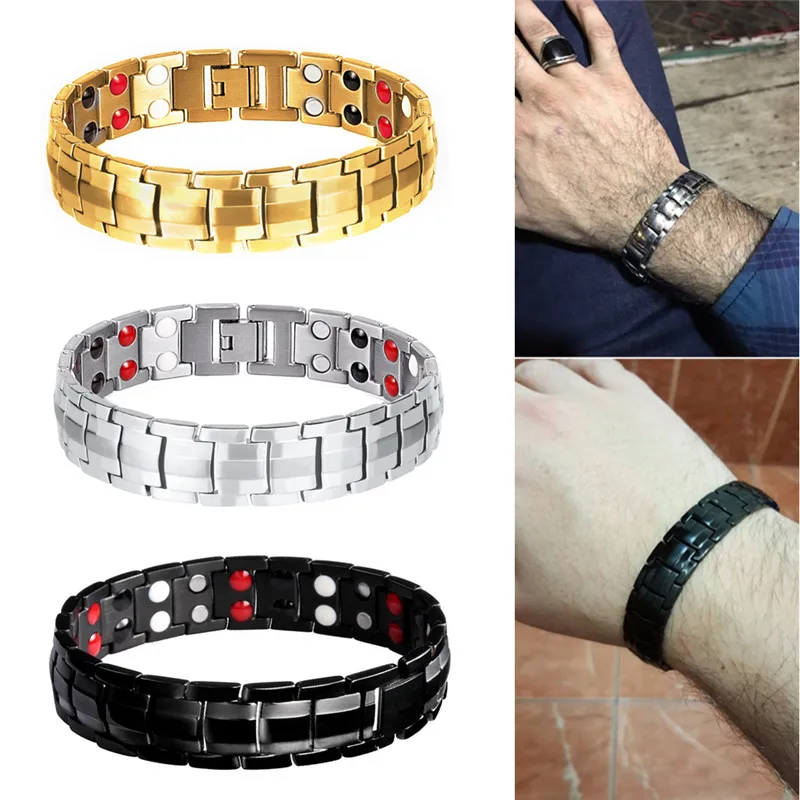 Черный браслет для потери веса Мужская цепочка рук энергетический