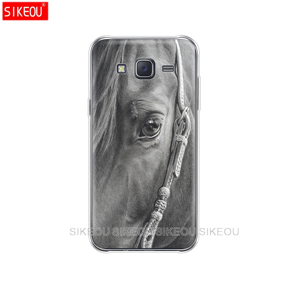 Силиконовый чехол для телефона Samsung Galaxy J1 J2 J3 J5 J7 MINI 2016 2015 prime Sunset and horse | Мобильные