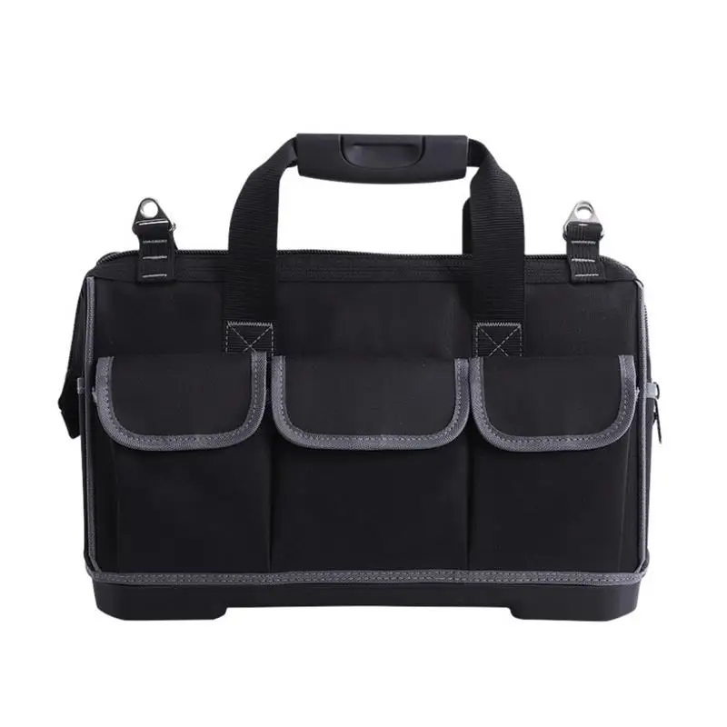 Rubber bottom 17inch Сумка из ткани Оксфорд Workpro Hardware холщовый инструмент складная сумка на плечо аппаратный Органайзер Холщовая Сумка для хранения 12-20 дюймов - Цвет: Rubber bottom 17inch