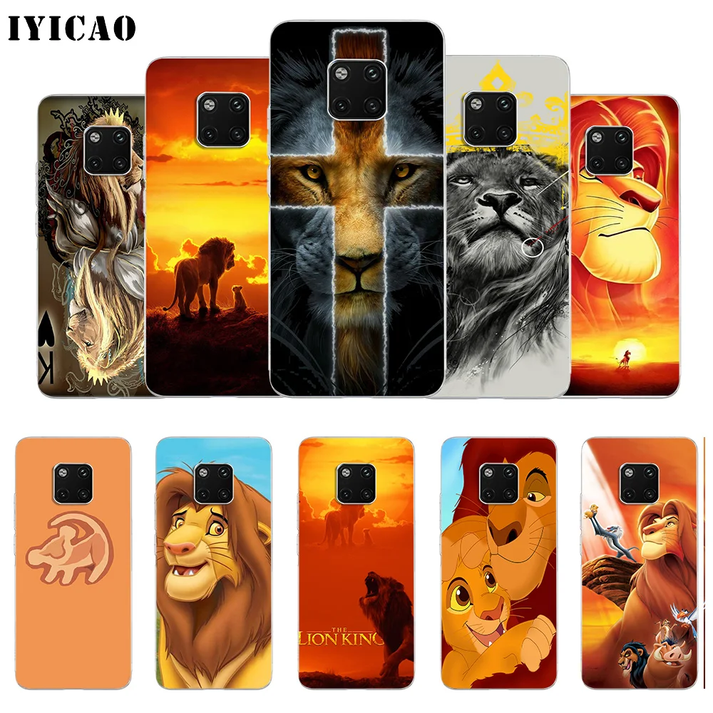 Мягкий силиконовый чехол для телефона IYICAO The Lion King Simba Huawei Mate 10 20 Lite Pro Nova 2 2i 3 3i 4 из