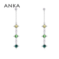 anka trendy crystal drop dangle rainbow korean earrings for women statement earrings crystals from austria 2020 135741