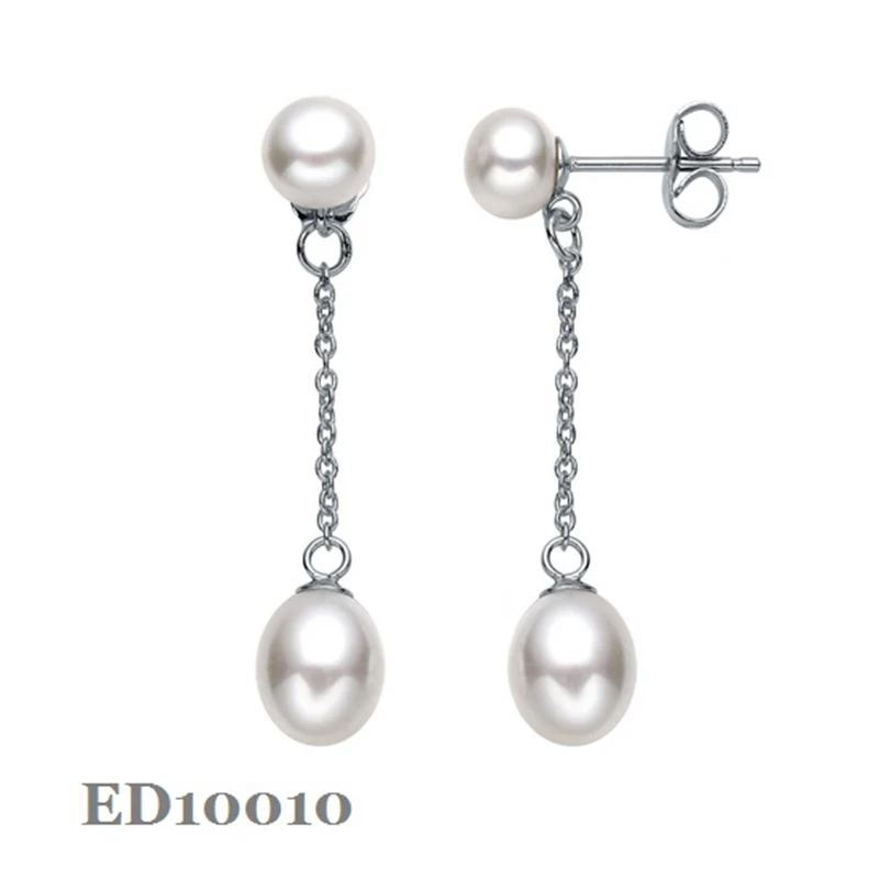 Женские серьги подвески с пресноводным жемчугом|jewelry silver earrings|jewelry pearl earringsjewelry