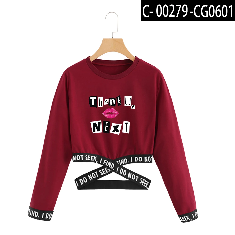 Red Сексуальный стильный billie Singer крутой kpop Свитшот летний Ariana Grande женский крутой shawn mendes модный уличная одежда - Цвет: Red