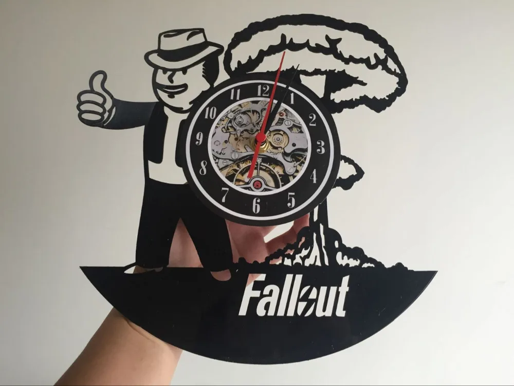 Виниловые настенные часы Fallout художественный подарок современная домашняя
