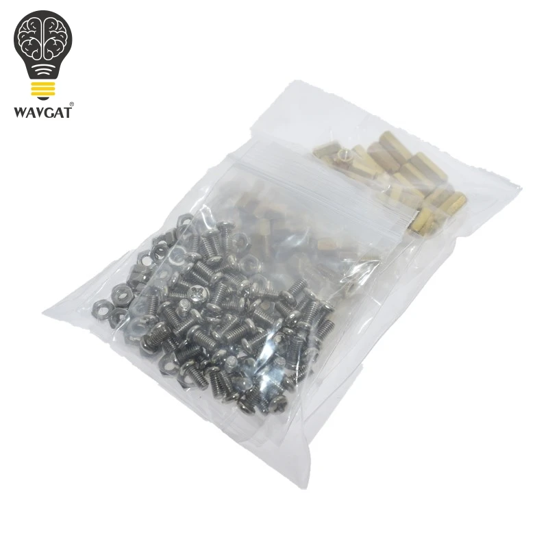 WAVGAT M3 5/8/10/12 мм PCB Hex мужской женский нитки Латунь Spacer противостояния/винт/гайка Ассортимент Набор Наборы с Пластик сумка