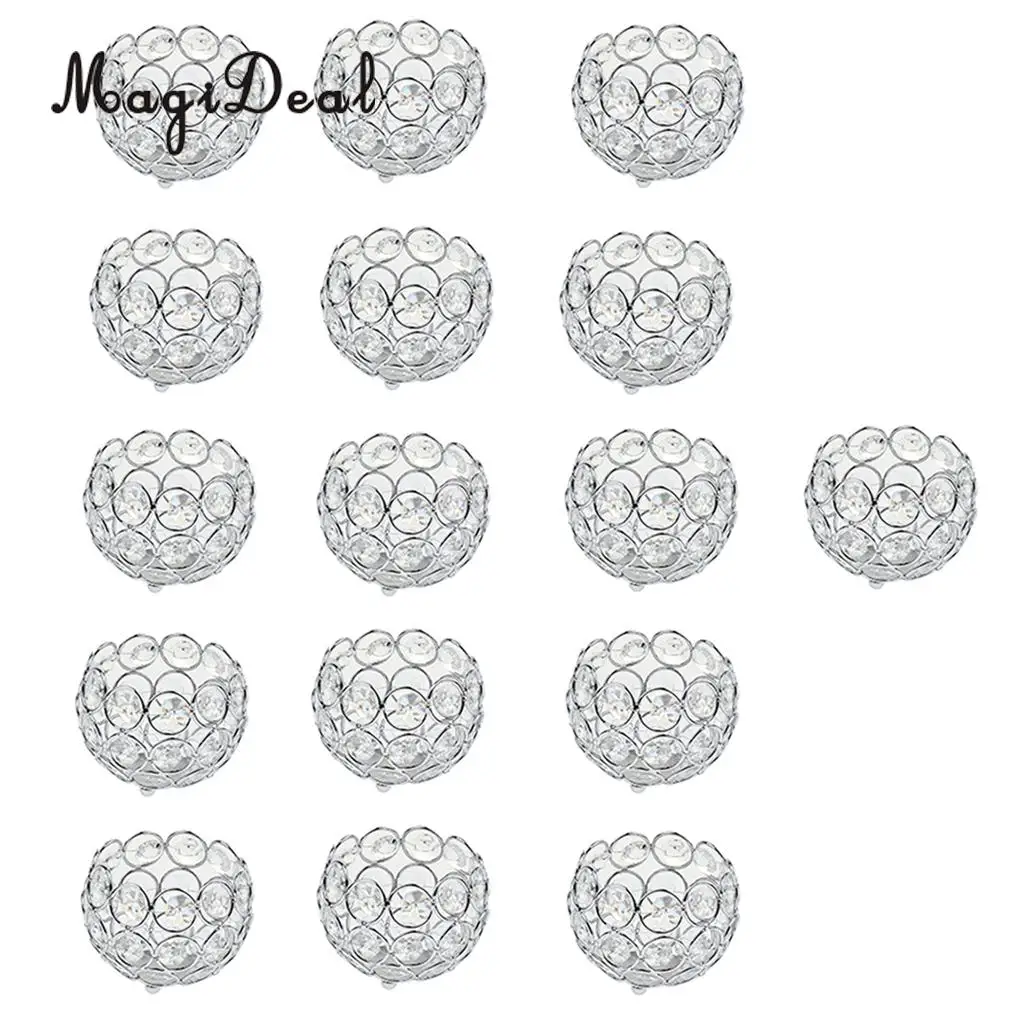 16 шт. хрустальные свечные фонари подсвечники свадебные рождественские вечерние