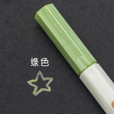 olive green 10 цветов металлическая маркер ручка для поделок, скрапбукинга мягкая ручка художественная маркер ручка для канцелярских принадлежностей школьные принадлежности - Цвет: olive green