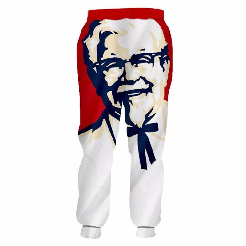 Мужские брюки KFC Colonel 3D для бега повседневные свободные мужская одежда унисекс в