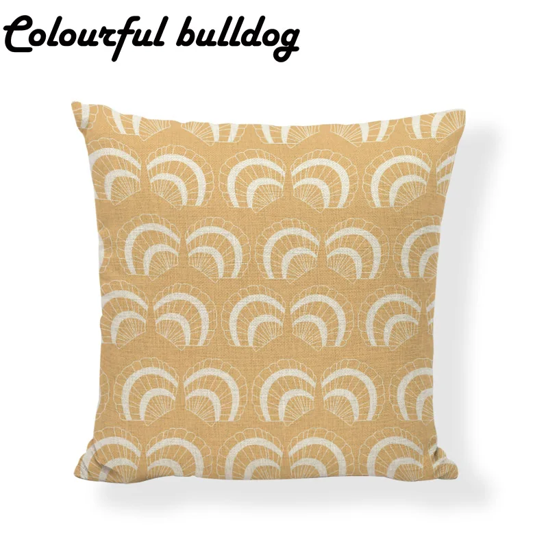 Декоративная наволочка для подушки с коралловым раковиной морской лошадкой