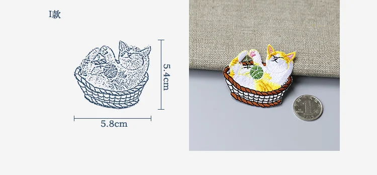 Мультяшные Вышитые милые нашивки для одежды, шляпы, сумки, DIY нашивки с клеевым клеем, железные наклейки для ремонта - Цвет: TYPE I