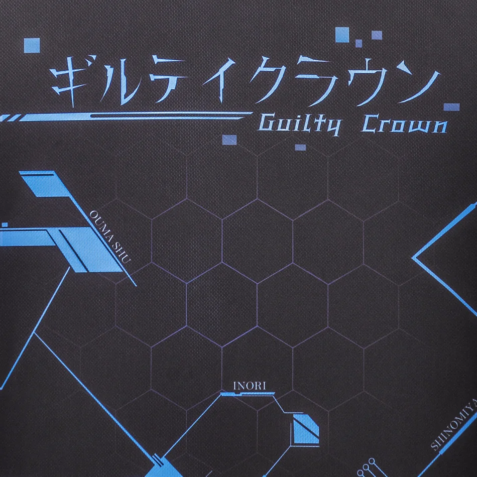 Аниме Guilty Crown Theme футболка Inori Yuzuriha Полиэстеровая модная летняя активная Otaku
