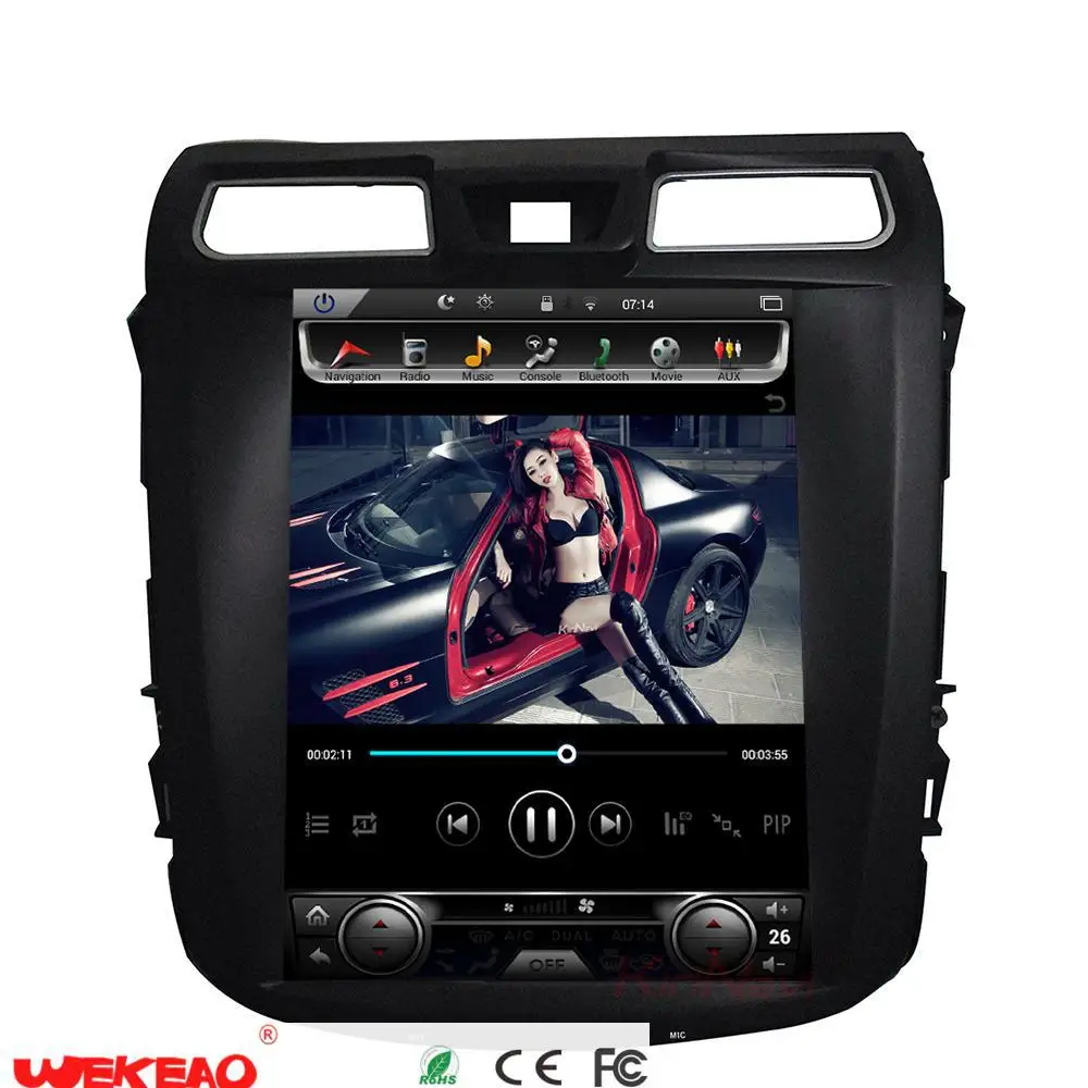 Wekeao 12 1 дюймов вертикальный экран gps навигации DVD плеер для Nissan Teana 2013 2016 WI FI android 6 0
