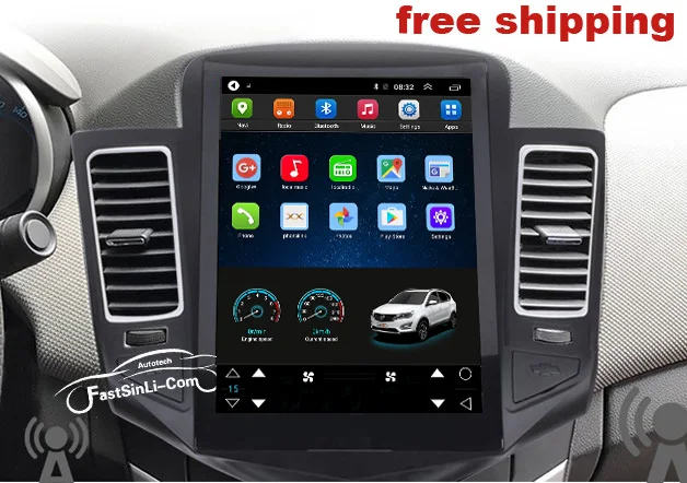 1 автомобиль Android8.1 для Chevrolet Cruze 2006- мультимедийный плеер gps навигация вертикальный экран 1