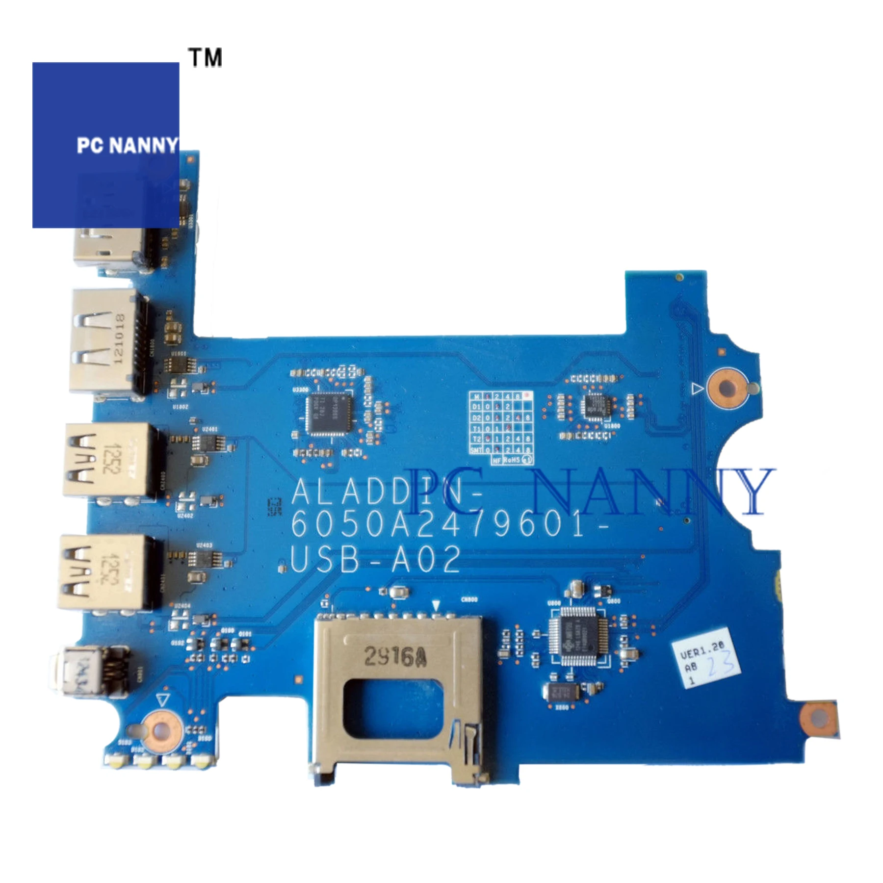 PCNANNY для HP EliteBook 8770w USB eSATA SD Firewire плата порта 6050A2479601 689283 001 Тест хорошего