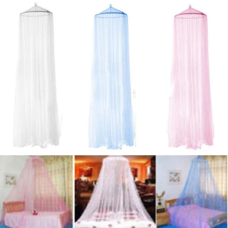 Муха круглая кружевная кровать спальня сетка купол занавес москитная для