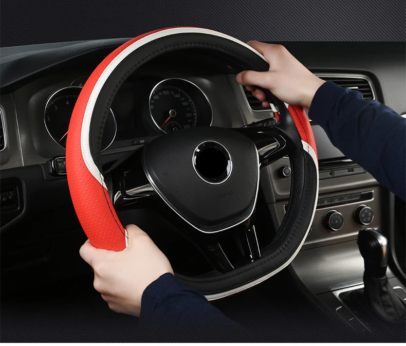 DERMAY чехол рулевого колеса автомобиля D форма для VW Golf 6 Golf 7 для hyundai Ioniq для Citroen C3-XR C4 sega C4L Elysee