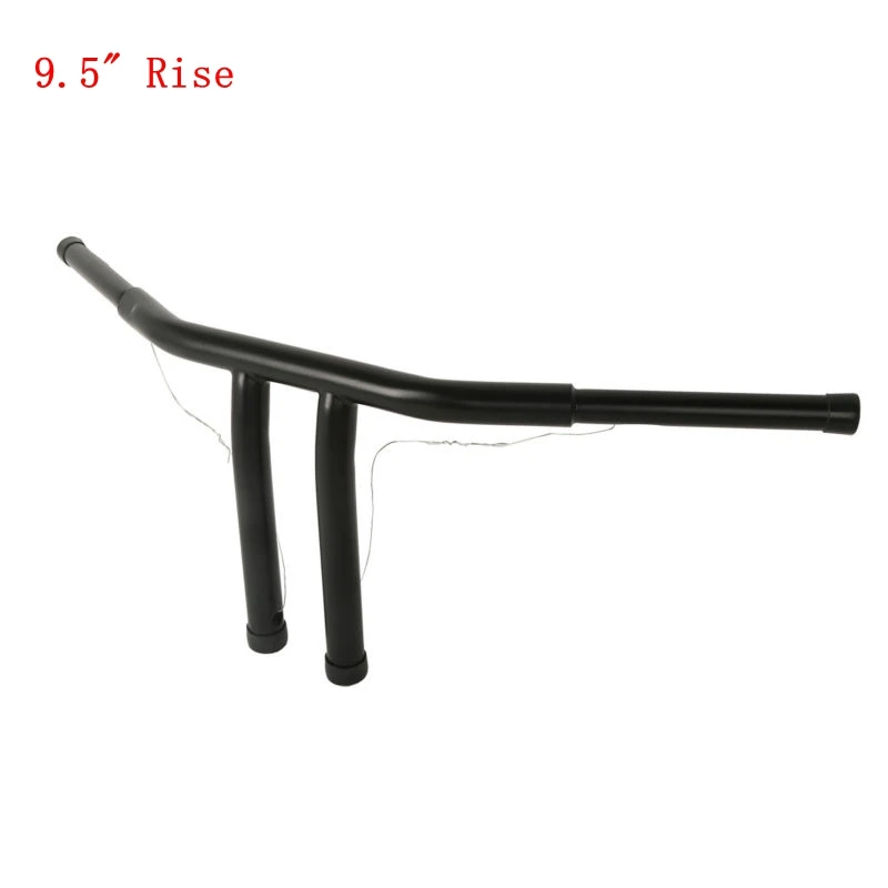 9.5 Rise Мотоцикл 9," 11,5" Rise T-Bars руль для Harley FLST FXST Sportster 48 Dyna Custom FLD LOW RIDER - Цвет: 9.5 Rise