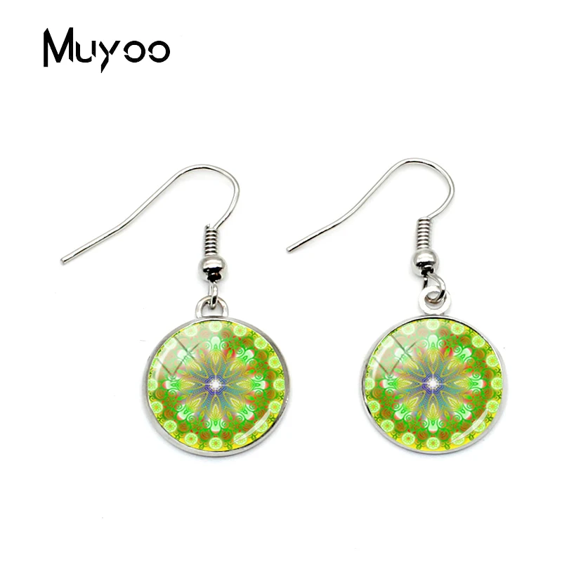 2019 Новое поступление ювелирный крючок с духовной геометрией сережки мандала