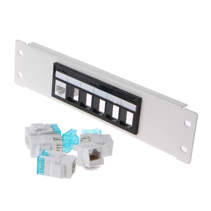 6-портовая рамка для коммутационной панели RJ45 CAT6 с разъемом модуля Keyston |
