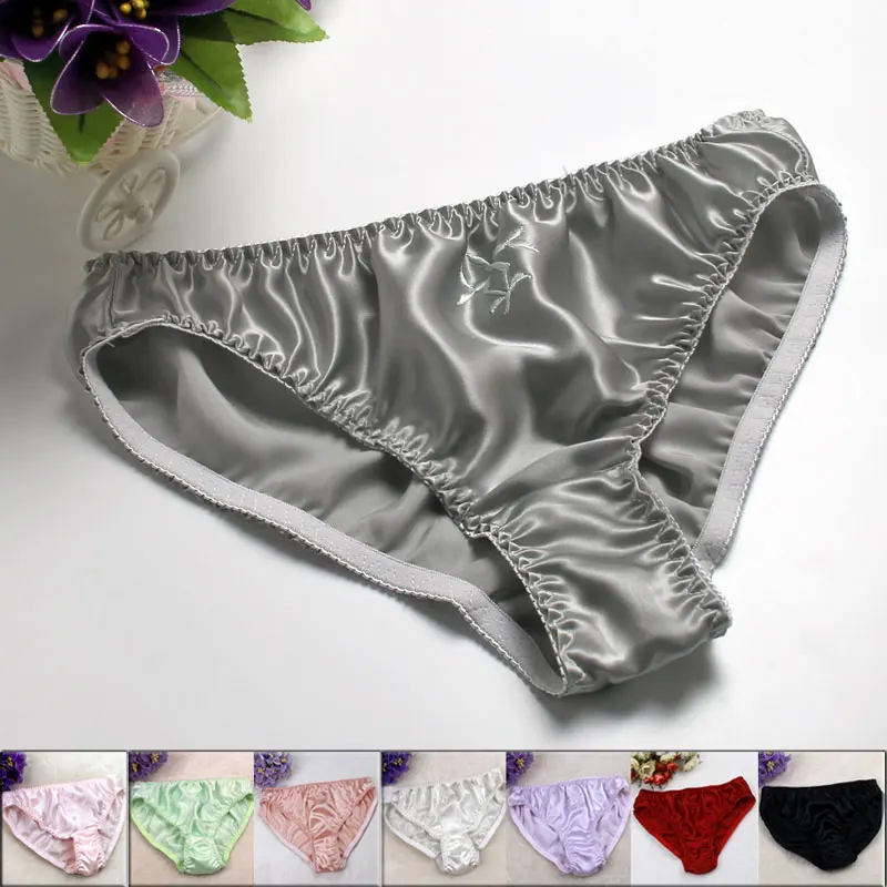 Шелковые женские трусы большие размеры 6 шт./лот|silk panties|panties silkpanties free shipping |