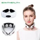 Электрический импульсный массажер для спины и шеи, инфракрасное нагревание, обезболивание, уход за здоровьем, релаксация, многофункциональный массажер