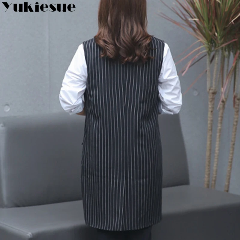 XL-9XL 2018 new Korean version of the fertilizer plus size women's long section lapel vest 200 pounds women coat | Женская одежда