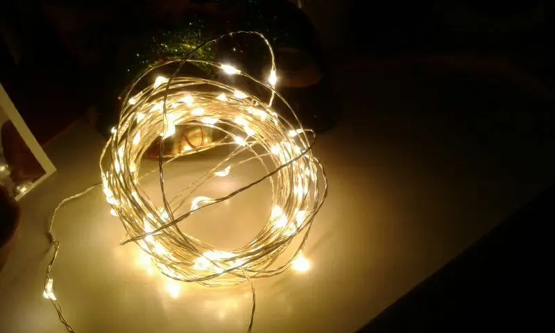 10 цветов на батарейках м 100 светодиодов декоративная светодиодная мини гирлянда