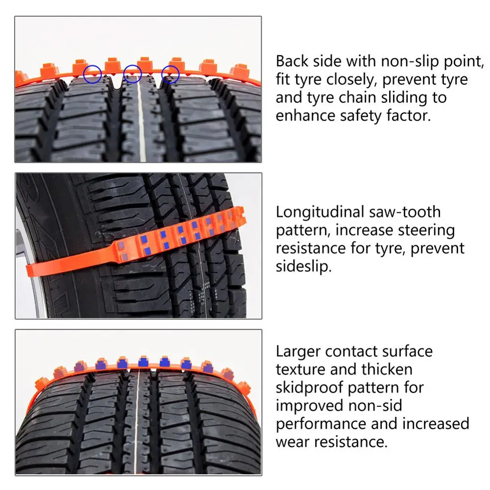 20 штук Снегу Шины цепи для автомобиля грузовик внедорожник противоскольжения