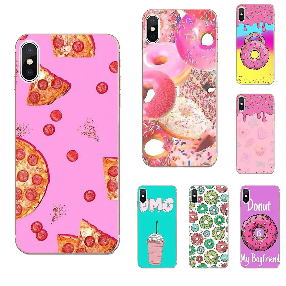 Мягкий чехол для телефона Xiaomi Redmi Note 2 3 3S 4 4A 4X 5 5A 6 6A Pro Plus Pink Pizza Food|Чехлы-накладки| |