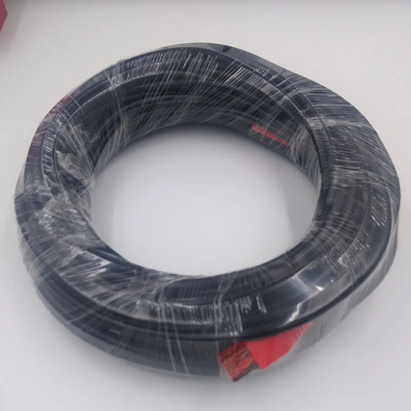 New 30m 98ft 20m 65ft CAT5e Cabo Flat CAT 5e UTP Ethernet Network Cable RJ45 Patch LAN Cord Black Color cable and red plug