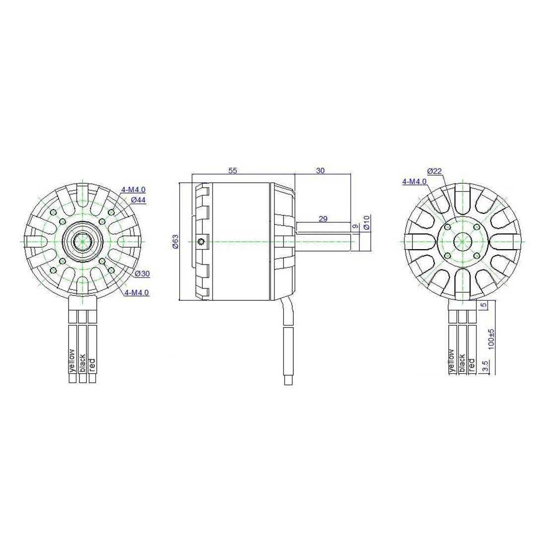 6354 180KV бесщеточный двигатель высокой мощности 1500 Вт 24 В для балансировочных скутеров с ременным приводом, Электрические Скейтборды с двигателем Holzer запчасти