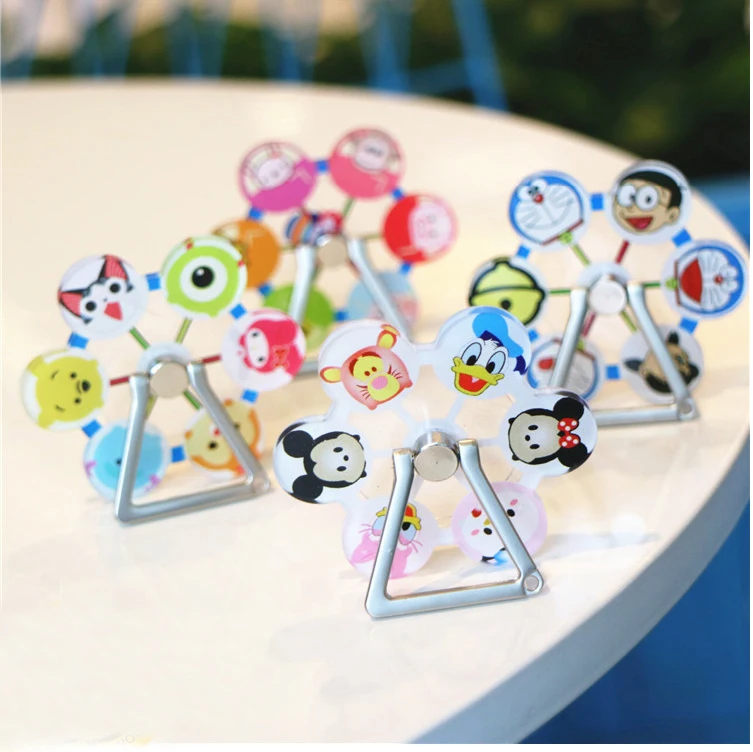 Милый мультфильм колесо обозрения палец кольцо держатель Универсальный