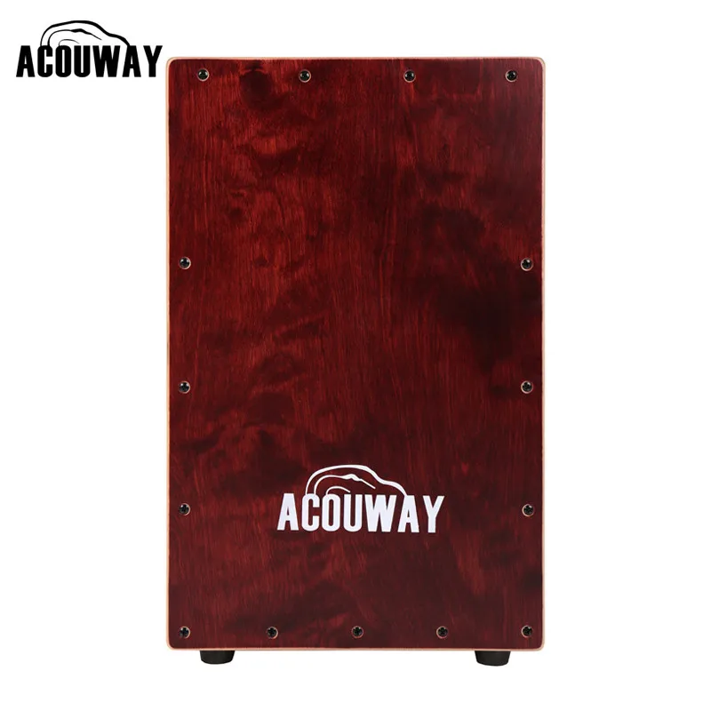 ACOUWAY cajon барабанная коробка ручной барабан из березовой фанеры с винтами из сплава Регулируемые резиновые ножки для взрослых Размер 30X31X48(см