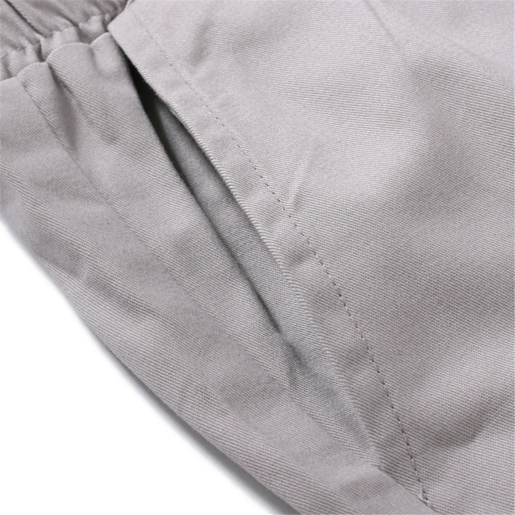 

Summer New European And American Men's Multi-pocket Casual Plaid Long Cargo Pants Trousers Black Fashion Soft Male Clothes Cool