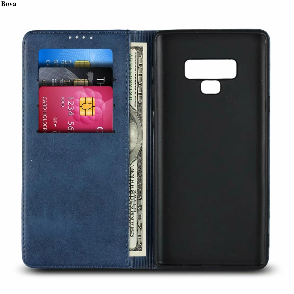 Премиум кожаный чехол для samsung Galaxy Note 9 N9600 N960F N960U держатель для карт Магнитный чехол-книжка Чехол кошелек чехол