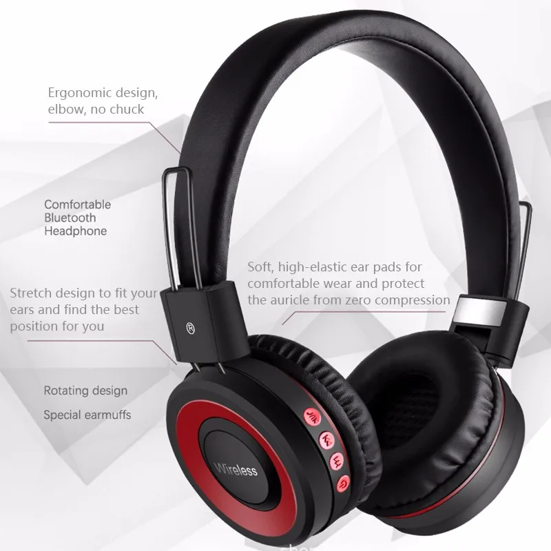 Модные подарочные беспроводные наушники Bluetooth гарнитура складные регулируемые с